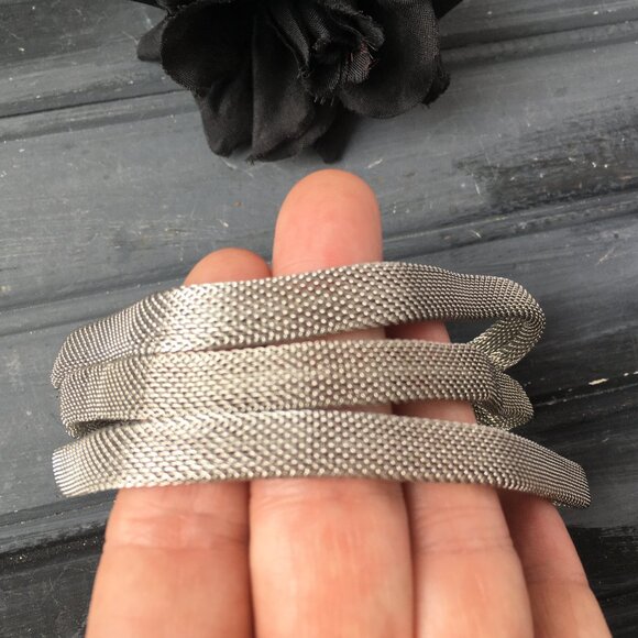 Men's Vintage Mesh Bracelet - Picture 4 of 9